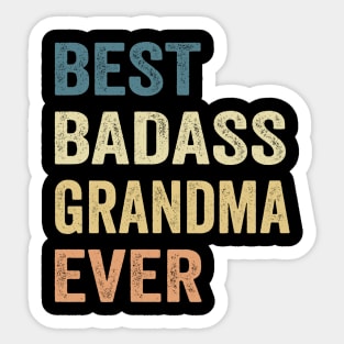 Best Badass Nana Ever Vintage Happy Mother's Day Sticker